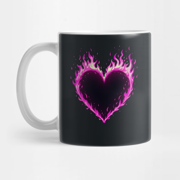 Heart On Fire (Pink) by CreativeSage